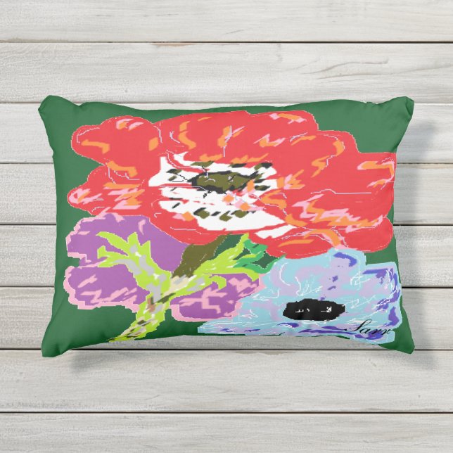 Throw Pillow Wild Flower (Front)