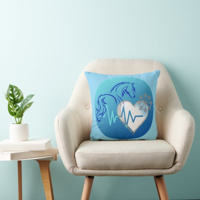 Throw Pillow Winter Design (Chair)