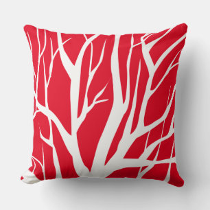 Throw Pillow-Winter Tree Pillow