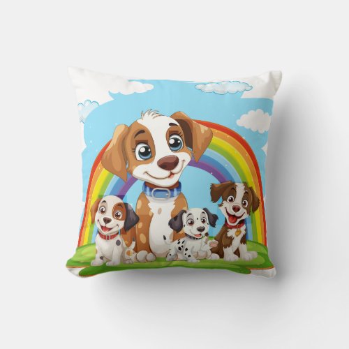 Throw Pillow With Dog Photos