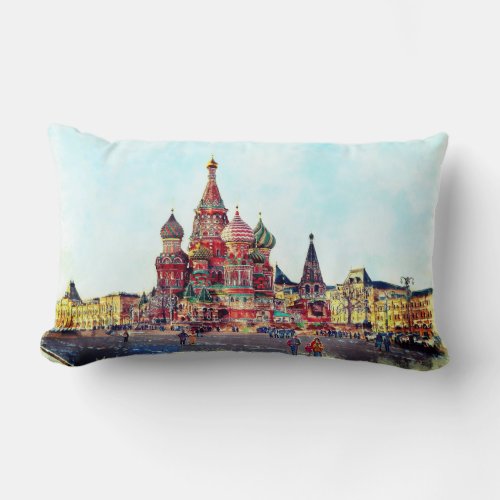 Throw Pillow with Image of St Basils Cathedral