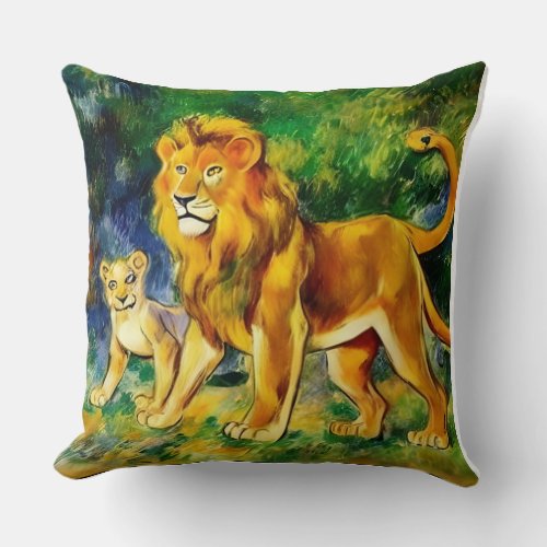 Throw pillow with lion king