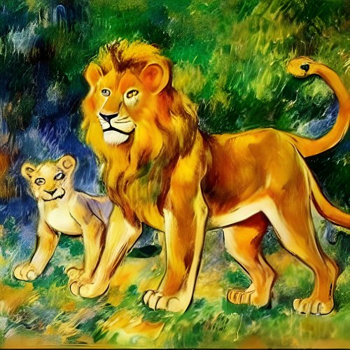 Throw pillow with lion king wood wall art