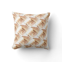 Throw Pillow with Logo and Original Design
