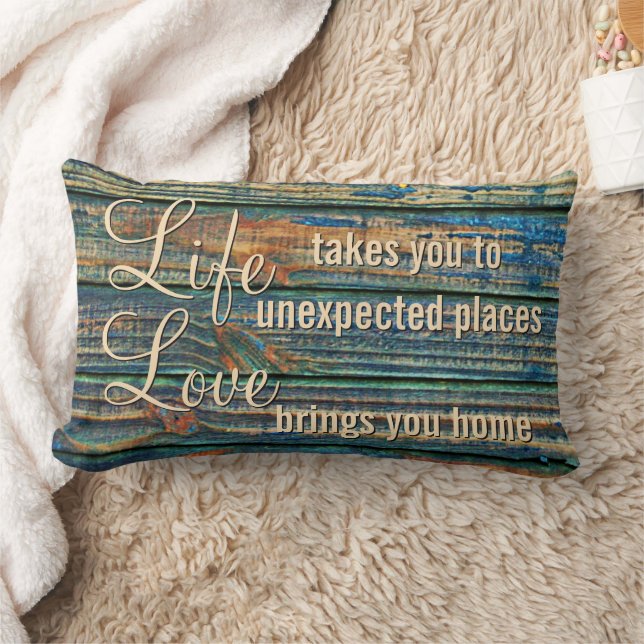 Throw Pillow With Motivational Quote (Blanket)