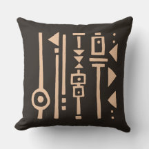 Throw Pillow With Tribal Motif | Home Decor