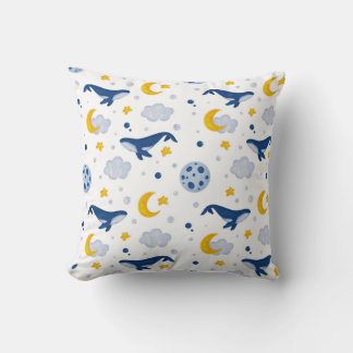 Throw Pillow with whales