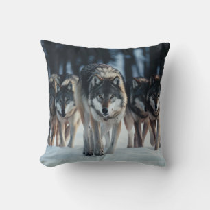 Throw Pillow-Wolves Pillow