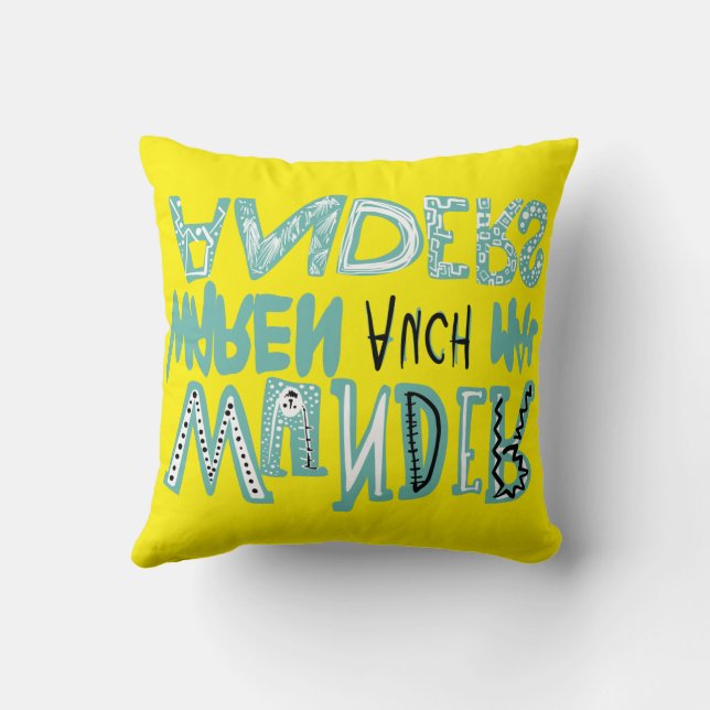Throw Pillow Wunder waren auch mal anders German (Back)