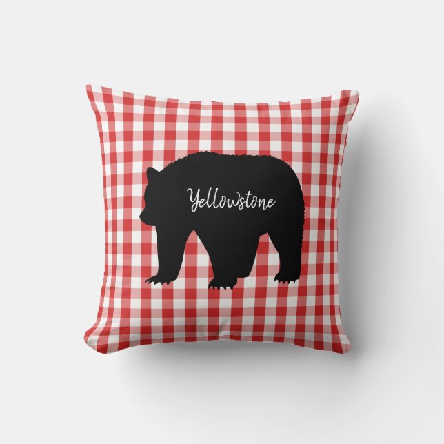 Throw Pillow-Yellowstone Bear Pillow (Front)
