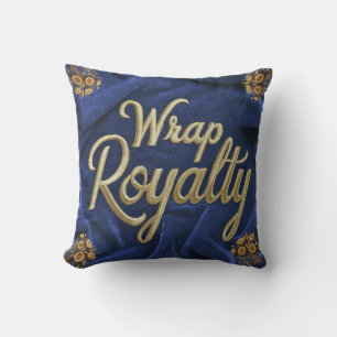 Throw  pillowcase royal blue with beautiful pillow