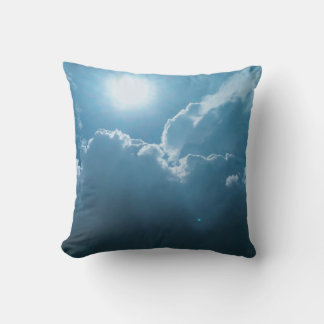 Throw pillows-Dramatic Sunlight Through Clouds Pillow