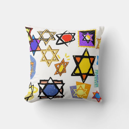 Throw Pillows _ Hanukah Giftwares _ Jewish Stars