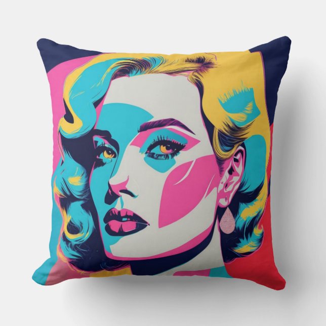 Throw pillows, Pop art Pillow (Front)