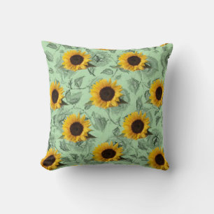 Throw Pillows Sunflower