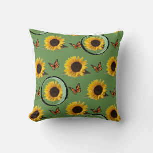 Throw Pillows Sunflower