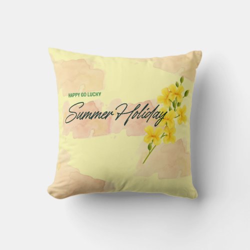 Throw Pillows Yellow Pattern 