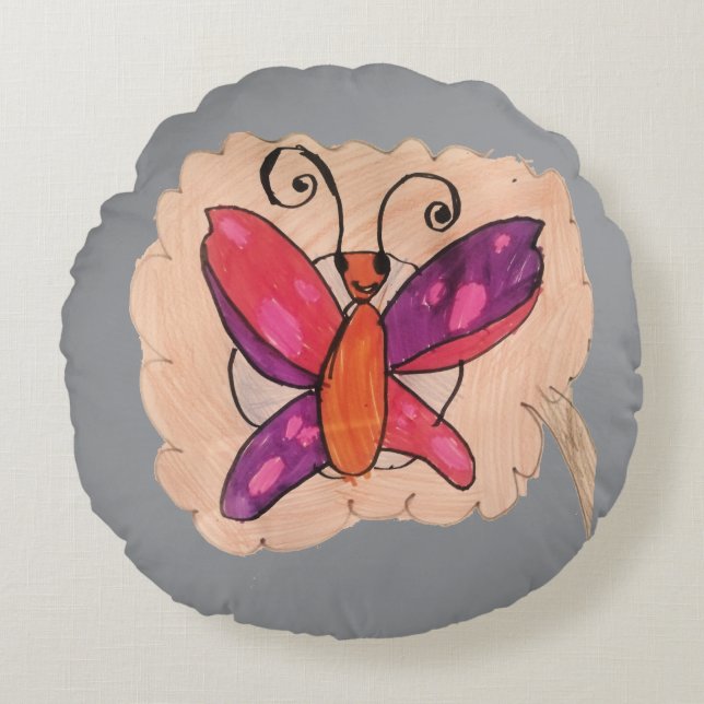 Throw Pilow Round Pillow (Front)