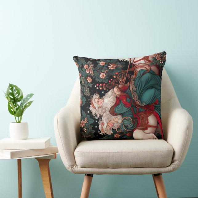 Throw Pilow Victorian Yule Design Pillow (Chair)