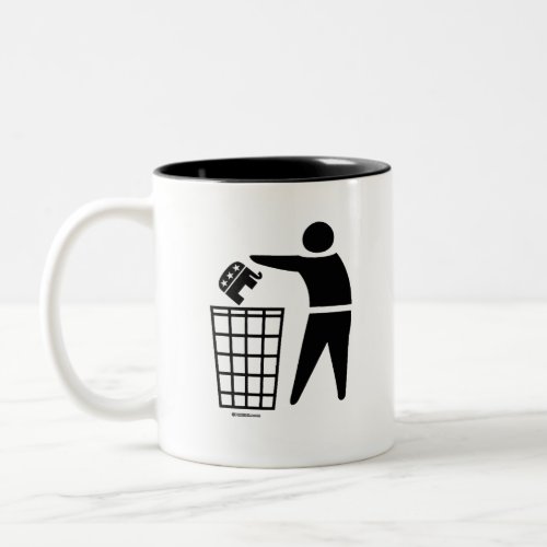 THROW REPUBLICANS OUT OF OFFICE Two_Tone COFFEE MUG
