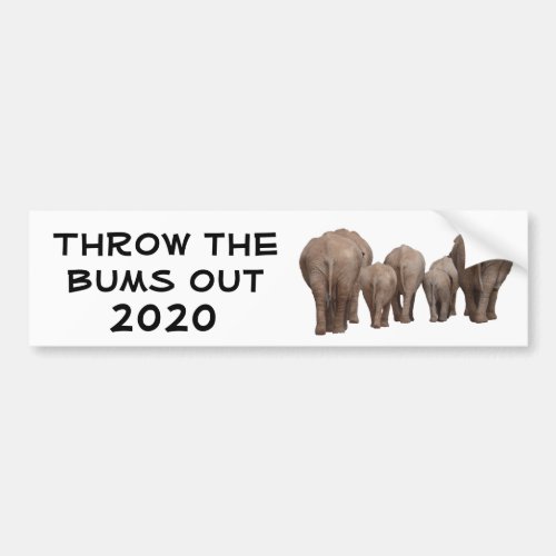 Throw the Bums Out 2020 Bumper Sticker