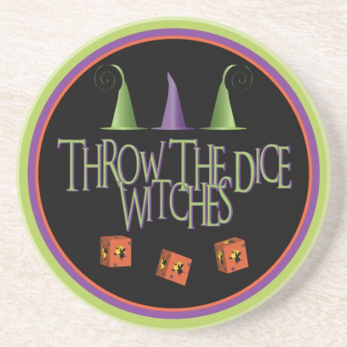 Throw The Dice Witches Coaster