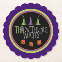 Throw The Dice Witches Funny Bunco October Theme