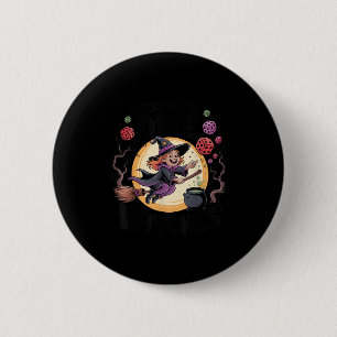 Throw The Dice Witches Halloween Bunco Dice Game D Button
