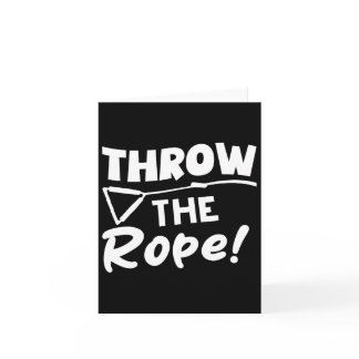 Throw The Rope! Wake Surf Boating Funny  Card