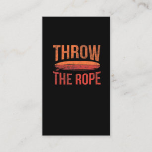 Throw the Rope Wakesurfing Water Sport Surfer Business Card