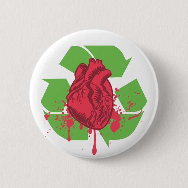 Throw your Heart Pinback Button (Front)