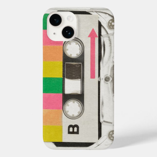 Throwback Sound: Retro Cassette Tape Phone Case (Back)