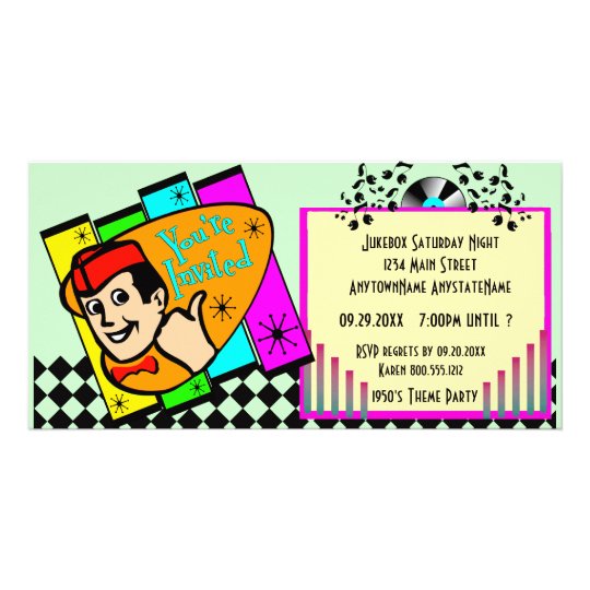 Throwback Theme Party Invitation Zazzle