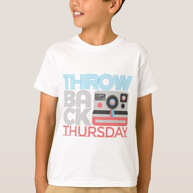 Throwback Thursday #TBT Hashtag Weekday Everyday T-Shirt (Front)