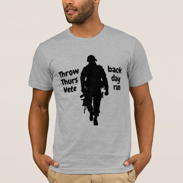 Throwback Thursday Veteran – Old School, Forever C T-Shirt (Front)
