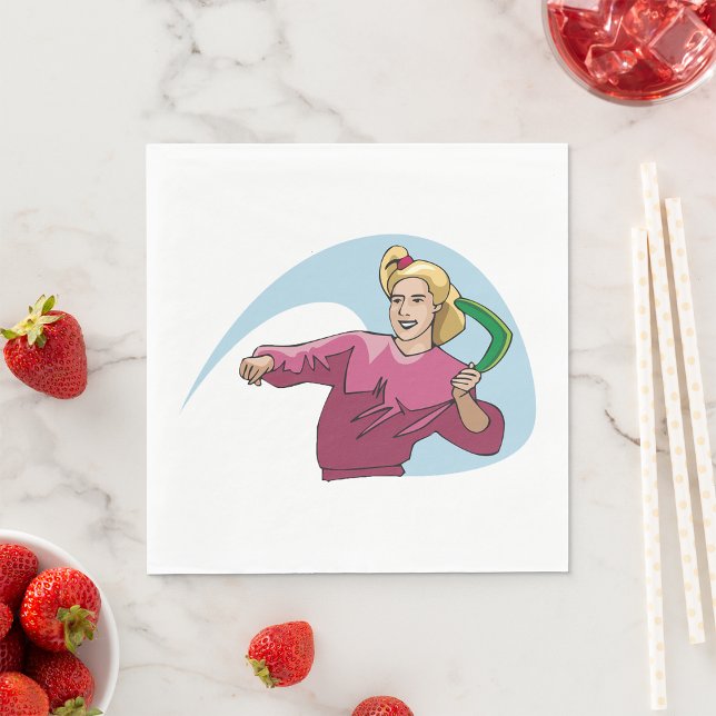 Throwing A Boomerang Napkins (Creator Uploaded)