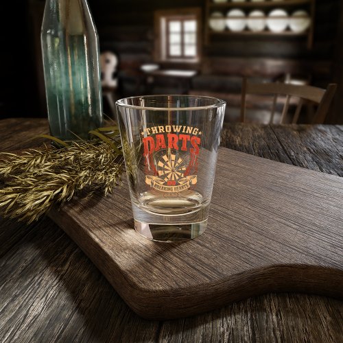 Throwing Darts and Breaking Hearts _ Dart Shot Glass