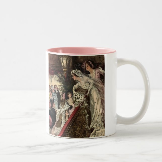 Throwing the Bouquet Two-Tone Coffee Mug (Right)