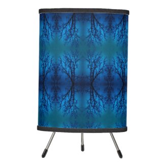 Thru The Glass, Weeping Tree Blue Forest Abstract