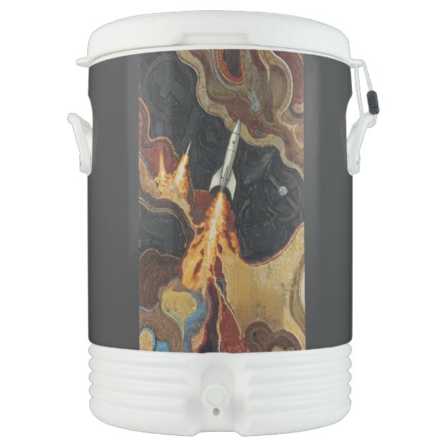 Thrusters Igloo beverage cooler dark void 10 gal (Front)