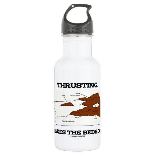 Thrusting Makes The Bedrock Geology Orogeny Water Bottle