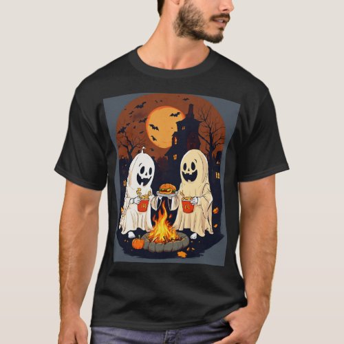 Thsirt unique design with ghost  T_Shirt