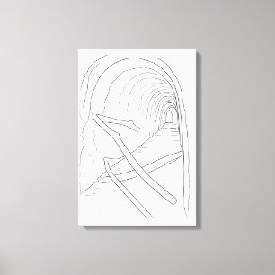 Thu Thiem Tunnel Vietnam Coloring Canvas Print