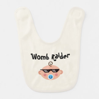 Thug Life baby bib Womb raider I run this crib
