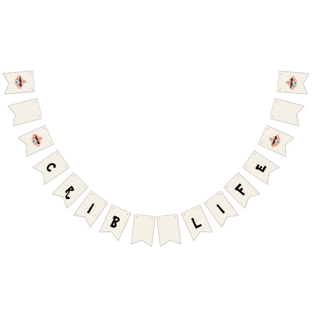 Thug Life Baby Crib Life  Bunting Flags (All)
