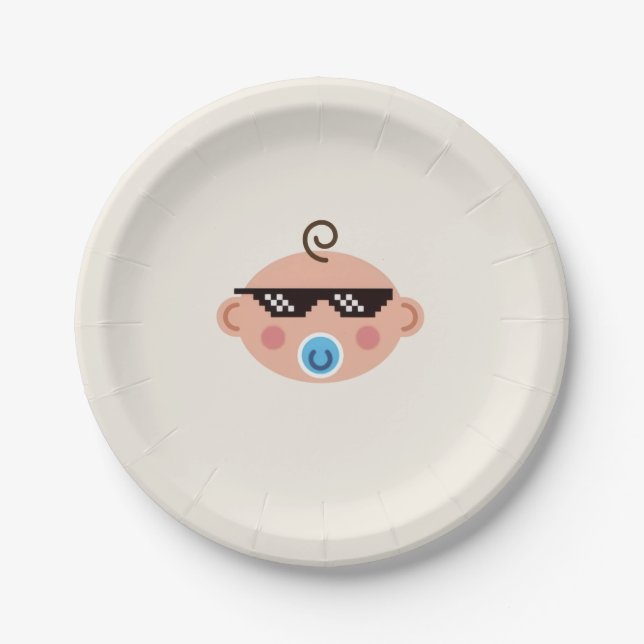 Thug life baby plates (Front)