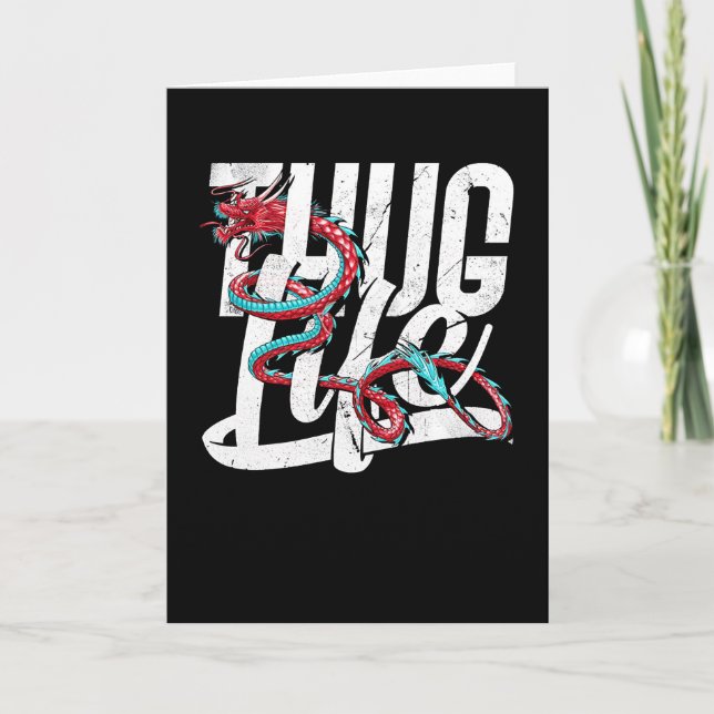 Thug Life Dragon Card (Front)