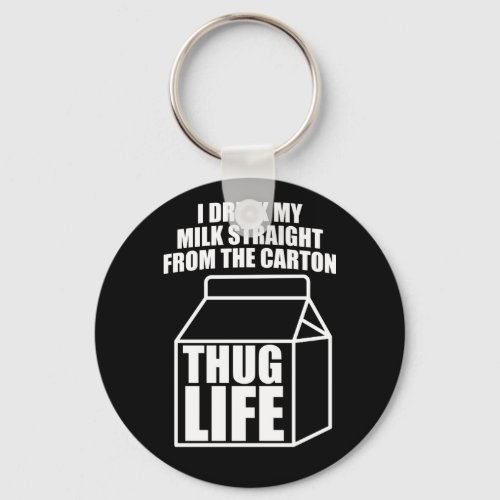 Thug Life Milk Carton dark Keychain