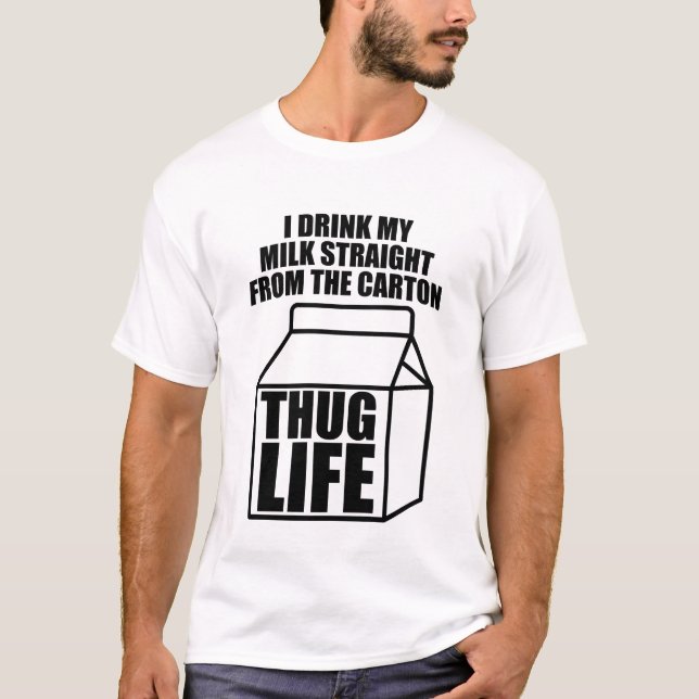 Thug Life Milk Carton T-Shirt (Front)