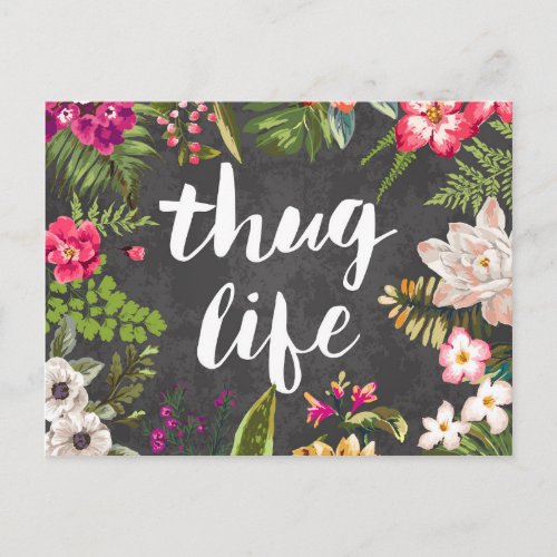 Thug life postcard